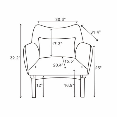 Brayden - Moder Armchair