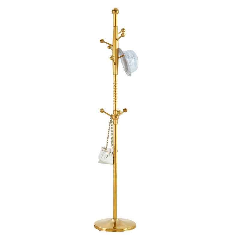 Modern Stainless Steel Spray Painted Hanger With Solid Wood Reinforcement