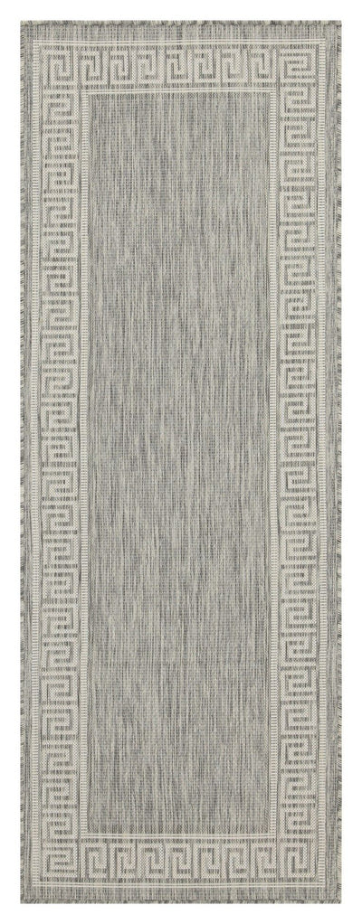 Sunshine - 5'3" X 7'3" Indoor, Outdoor, Area Rug Polypropylene - Silver