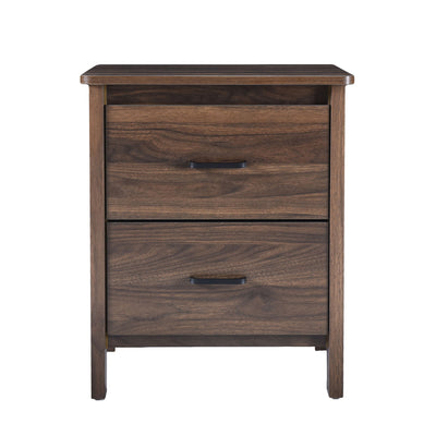 Titeca - Contemporary Wood 2 Drawer Nightstand