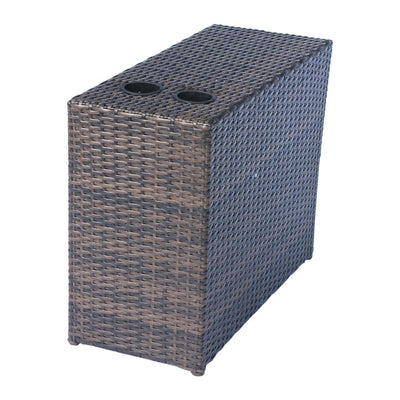 Comfortable Modern Patio Rattan Sectional Set With Cushions