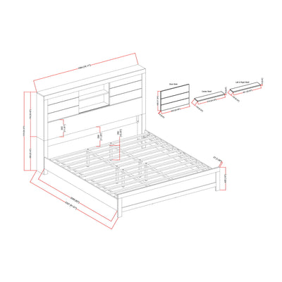 Soluto - Bed With Bookcase Headboard