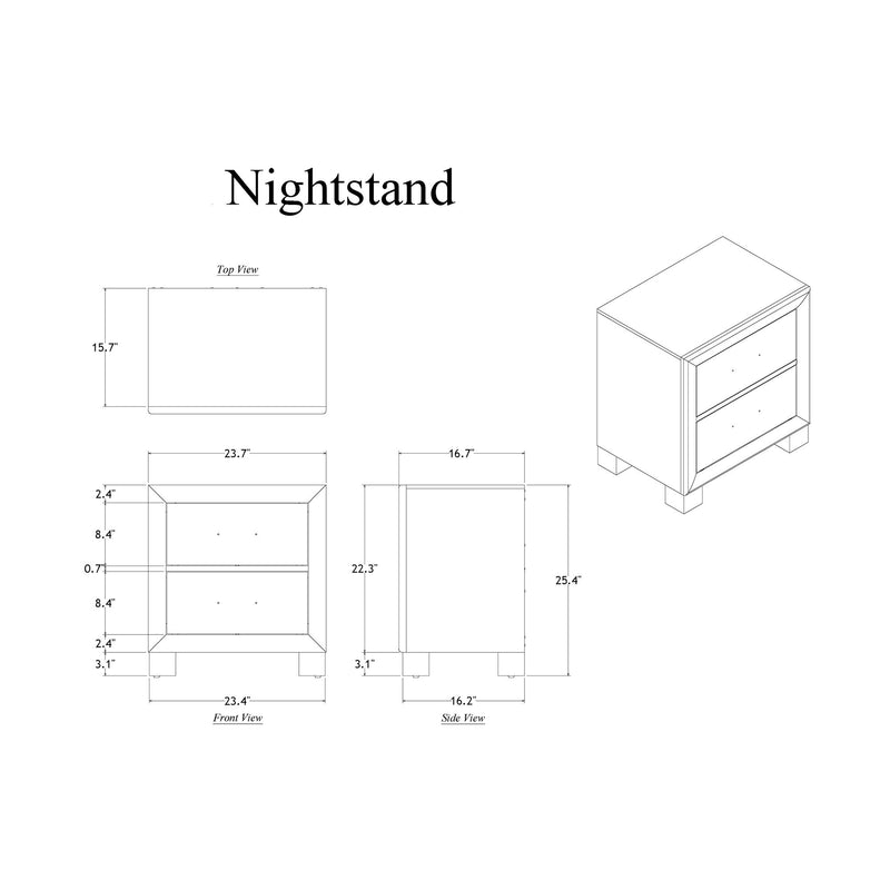 Rover - Nightstand - Gray