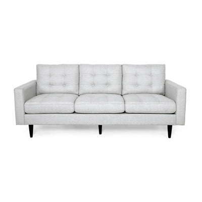 Jenny - Contemporary Tufted Fabric 3 Seater Sofa