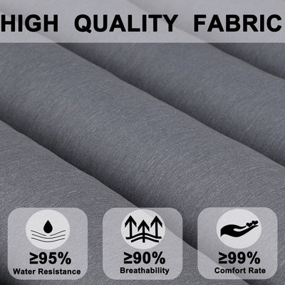 2 Piece Outdoor Chaise Lounge Chair Cushion Set