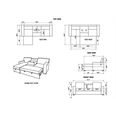 Territory - Pull Out Sofa Bed