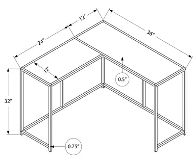 Corner Accent Console Table For Entryway, Unique L-Shaped Design