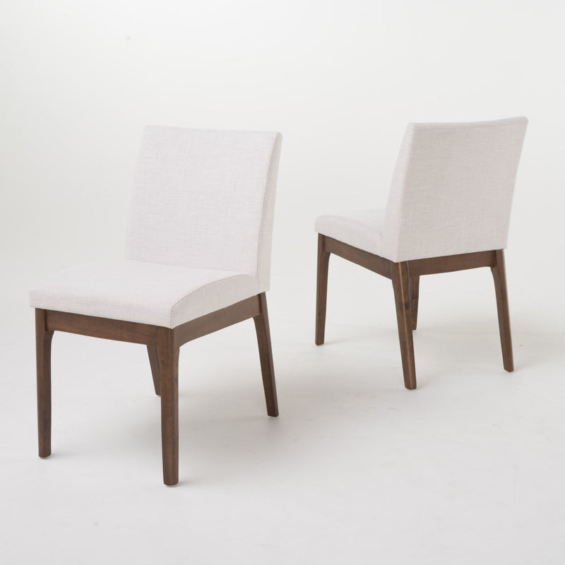 Contemporary Fabric Comfort Dining Chairs (Set of 2)
