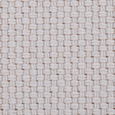 Large Round Pouf - Knitted Beige