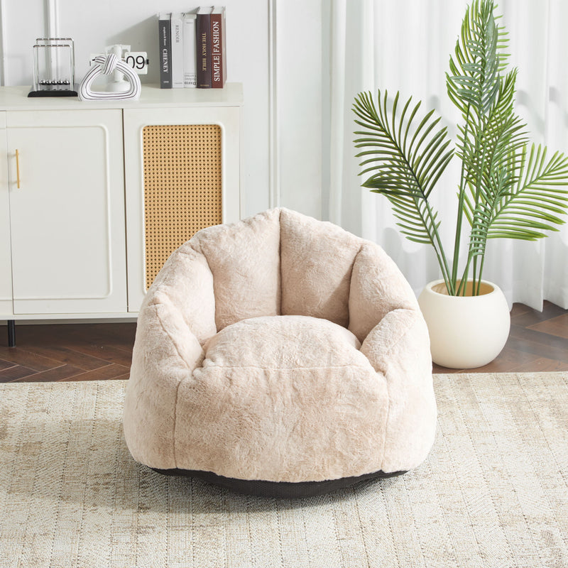 Albi - Indoor Cozy Armchair Style Bean Bag - Beige