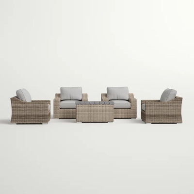 Stylish Sofa Seating Group With Cushions Perfect For Outdoor Gatherings