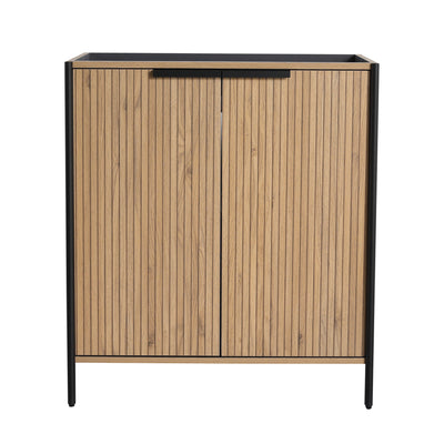 Contemporary Freestanding Bathroom Vanity With Adjustable Shelves