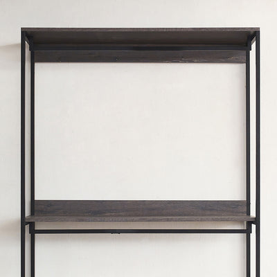 Monica - Farmhouse Industrial Wood Walk In Closet