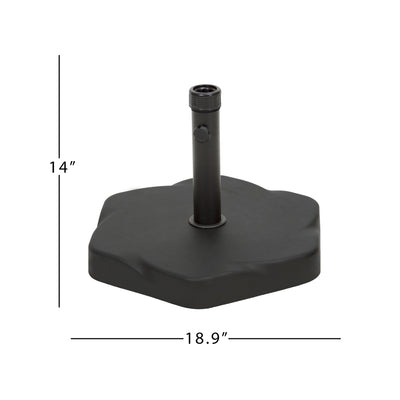 Umbrella Base With Hexagonal Shape - Black