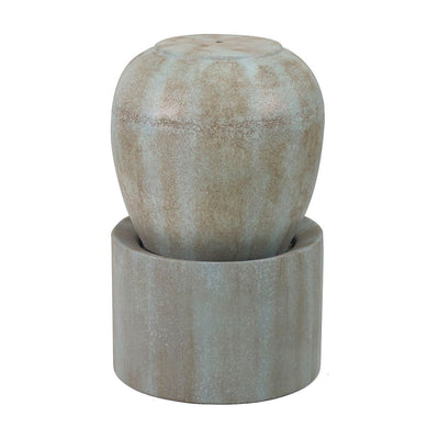 Heavy Outdoor Cement Fountain Antique, Cute Unique Urn Design Water Feature For Home Garden