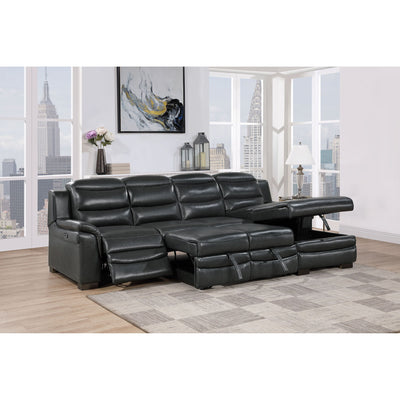 Coco - Blanche Sofa Bed With USB - Dark Gray