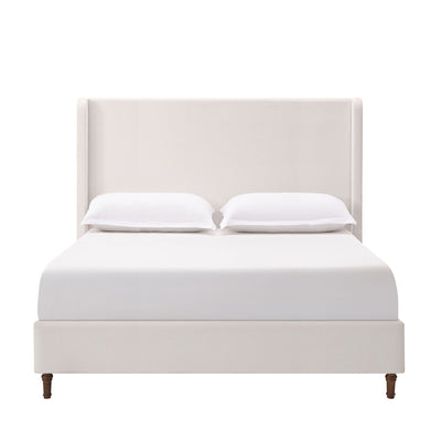 Harper - Tall Headboard Upholstered Bed / High Headboard / Elegant Simplicity / No Box Spring Needed