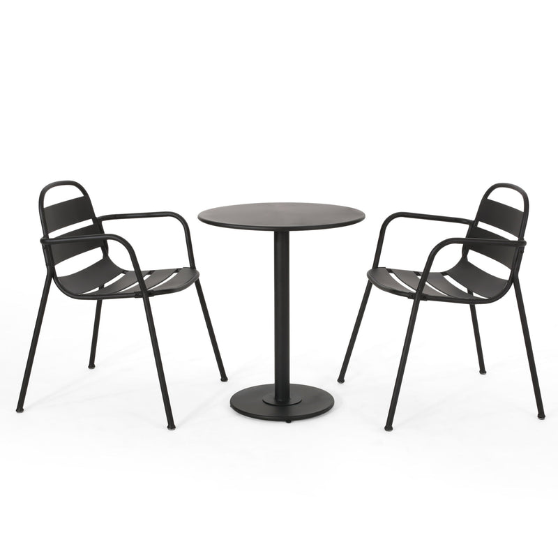 Terra Nova - Bistro Set - Matte Black