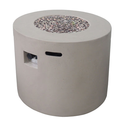 Round Iron Fire Pit With 40,000 Btu