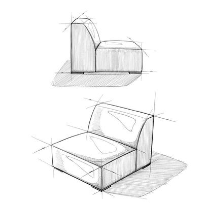 Rex - Center Sofa Module - Sienna