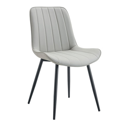 Modern Style Extended Seat Cushion Dining Chair Set