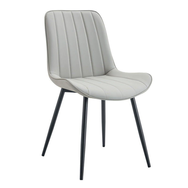 Modern Style Extended Seat Cushion Dining Chair Set