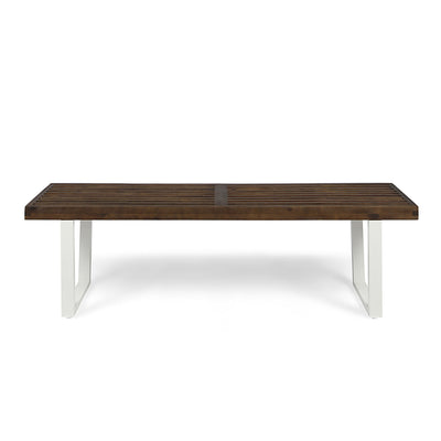 Intrinsic - Outdoor Dining Bench With Slat Top