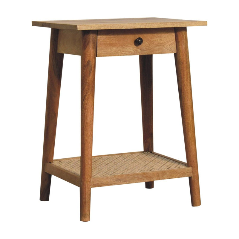 Woven End Table - Brown