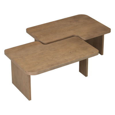 Modern Minimalist Coffee Table Set With Splicing Design