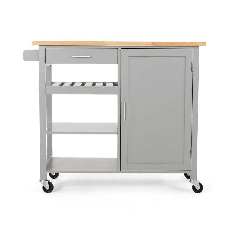Contemporary Design Kitchen Cart With Wheels