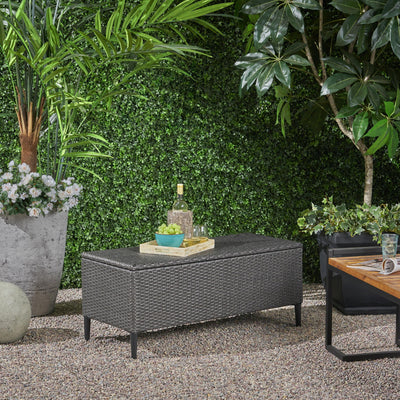 Rupert - Storage Unit Resin Wicker Outdoor