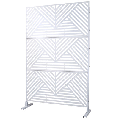 Freestanding Outdoor & Indoor Freestanding Metal Privacy Screen