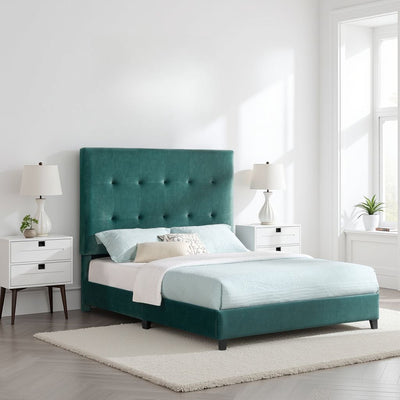 Tufted Upholstered Platform Bed
