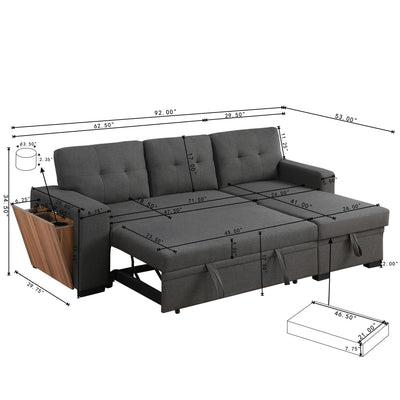 3 Piece Upholstered Sectional