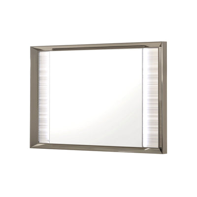 Star - Mirror With Built In LED And Frame - White