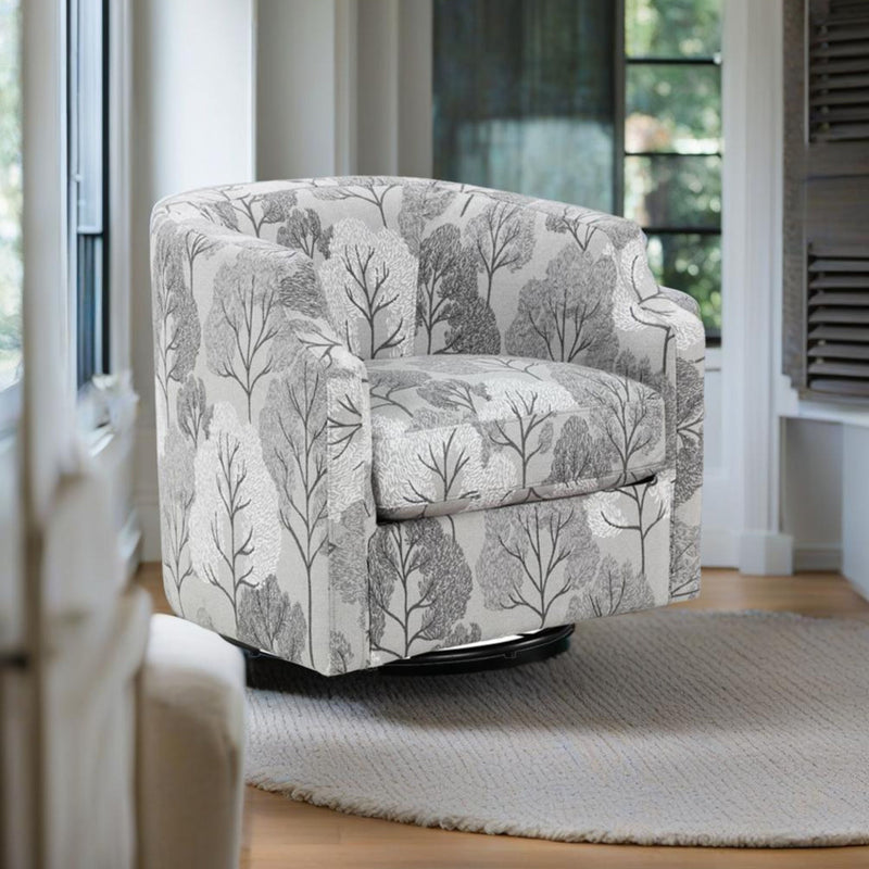 Isabelle - Swivel Glider Barrel Chair