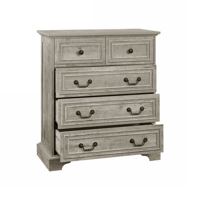 Modern 5 Drawer Dresser For Bedroom, Ample Storage Wide Chest Of Drawers