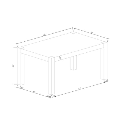 Dahiris - Dining Table Set With Chairs - Gray