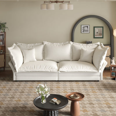 Modern Comfy Upholstered Sofa Cloud Couch, Deep Seat Couches With Multiple Large Soft Pillows