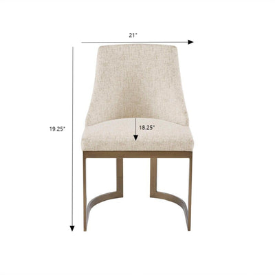 Contemporary Modern Accent Dining Chairs (Set of 2)