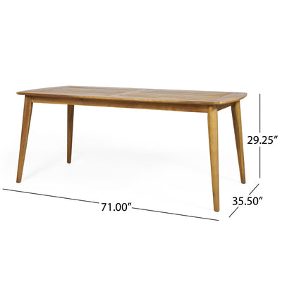 Outdoor Dining Table With Frame - Teak