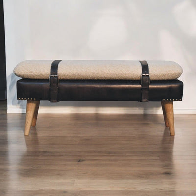 Buffalo - Hide Leather Bench