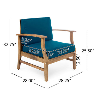 Kaleidoscope - Club Chair With Slat Paneling - Blue