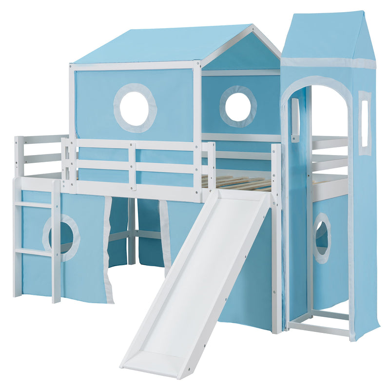 Loft Bed & Slide Tent And Tower
