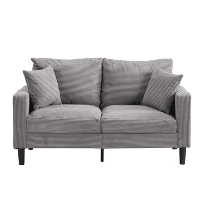 High Resilience Loveseat Sofa With Wooden Frame