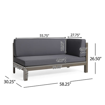 Brava - X Back Corner Bench