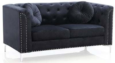 Stylish Sloped Arm Loveseat