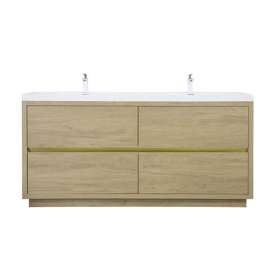 Bathin Freestanding Bathroom Vanity With Double Sinks, Bathroom Storage Vanity Cabinet With Stone Resin Countertop And Soft Close Drawers