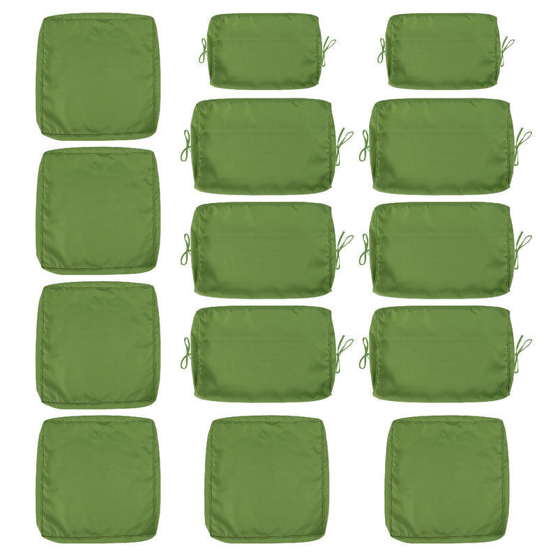 14 Pack Cushion Covers For 7 Piece Wicker Rattan Sectional Sofa