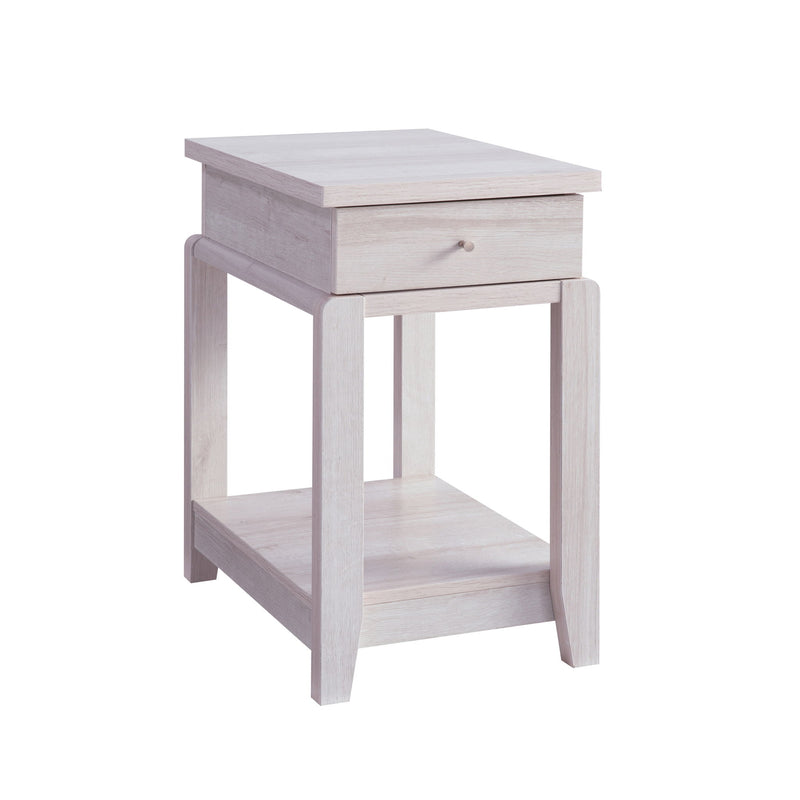 Chair Side End Table With One Drawer And Bottom Shelf